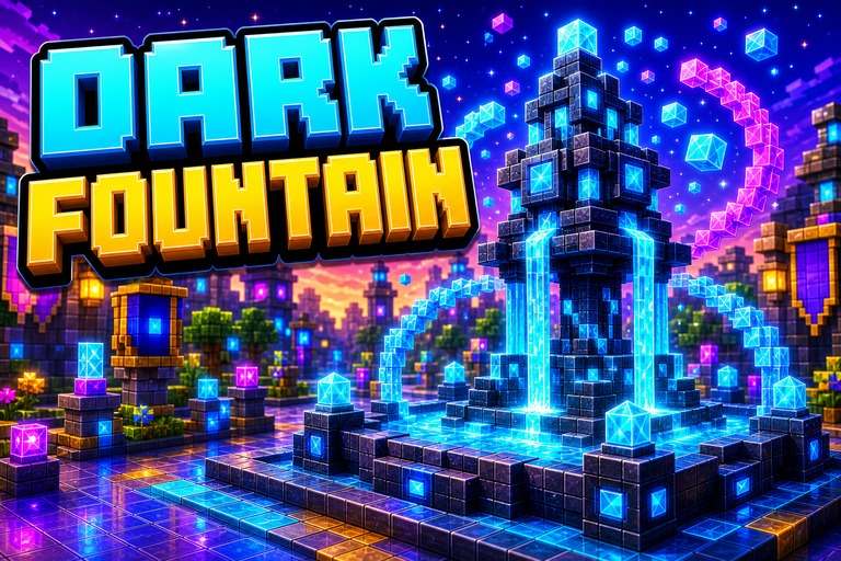 Deltarune Dark Fountains Texture Pack preview for Minecraft Bedrock
