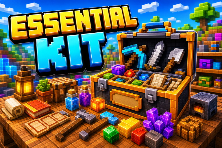 Enhanced Essentials Texture Pack preview for Minecraft Bedrock