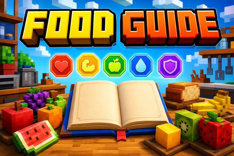 Food Info: Extended Texture Pack preview for Minecraft Bedrock