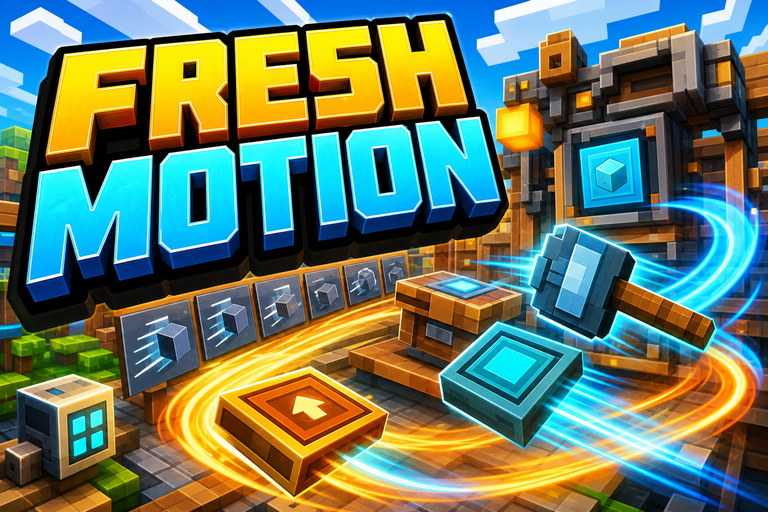 Fresh Animations Bedrock Texture Pack preview for Minecraft Bedrock
