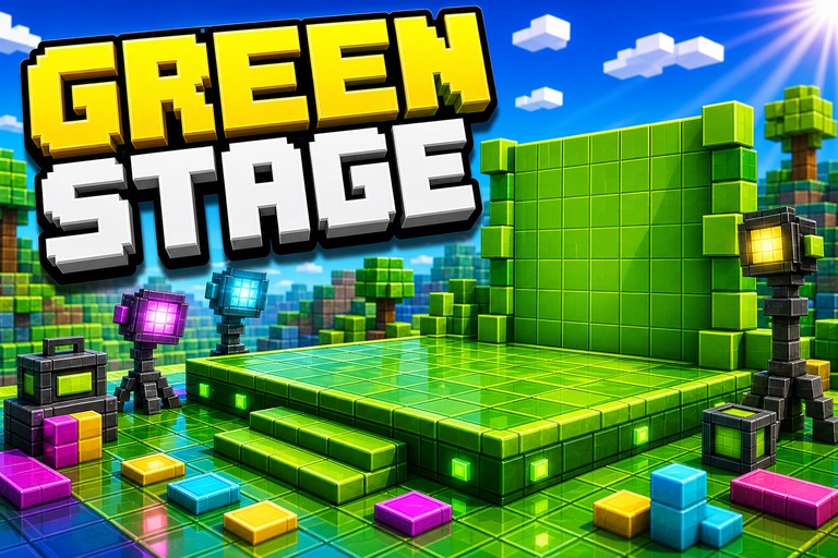 Hz Green Screen preview for Minecraft Bedrock