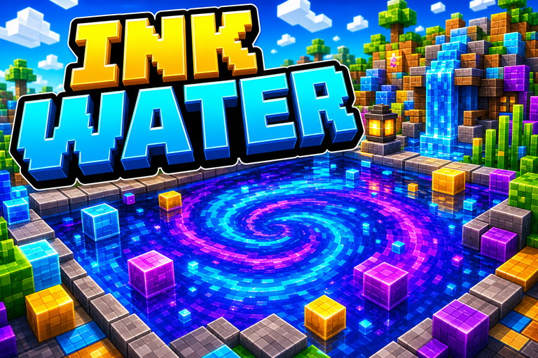 Inky Water Texture Pack preview for Minecraft Bedrock