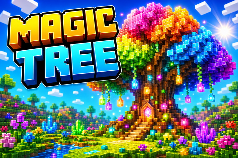 Magical Tree by Vermouth Addon preview for Minecraft Bedrock
