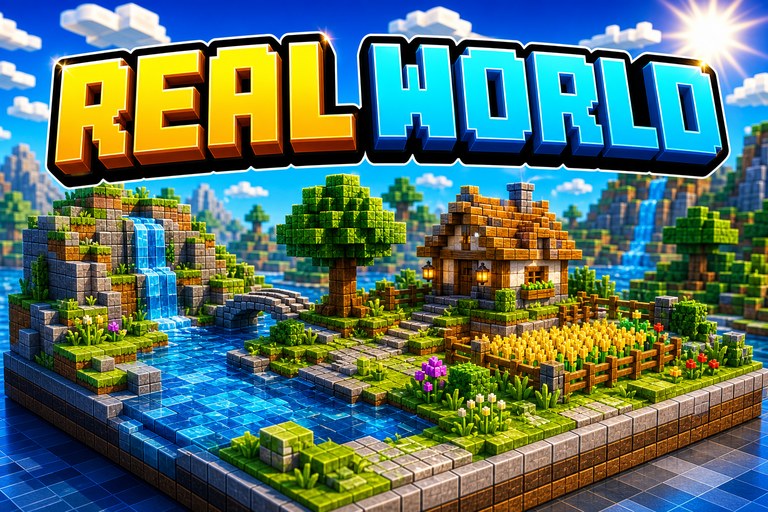 Realistic Overworld Texture Pack preview for Minecraft Bedrock
