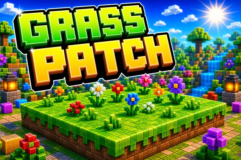 Simple Grass Flowers Unofficial Port Texture Pack preview for Minecraft Bedrock