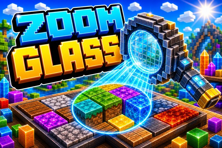 The "What" Spyglass Texture Pack preview for Minecraft Bedrock