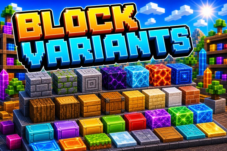 Variated Blocks v1 Texture Pack preview for Minecraft Bedrock