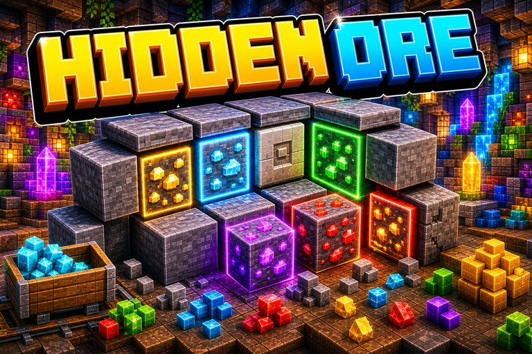 Visible Ancient Debris Texture Pack preview for Minecraft Bedrock