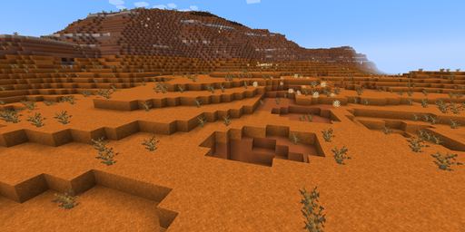 Badlands Minecraft spawn biome