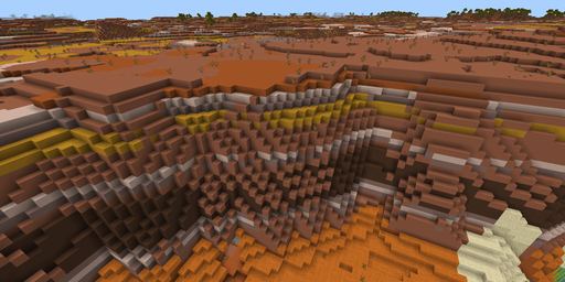 Badlands plateau Minecraft spawn biome