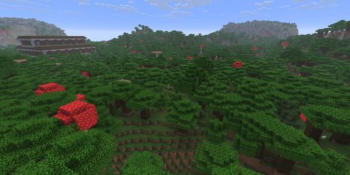 Dark forest Minecraft spawn biome