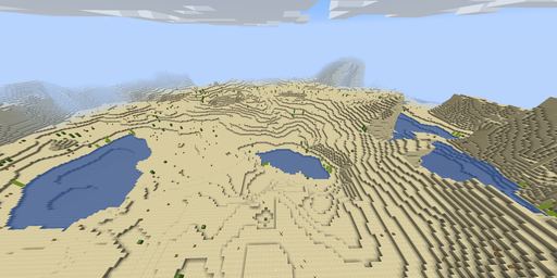 Desert lakes Minecraft spawn biome