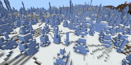 Ice spikes Minecraft spawn biome