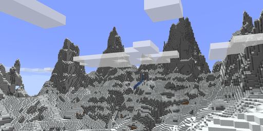 Jagged peaks Minecraft spawn biome