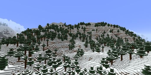 Mountain grove Minecraft spawn biome