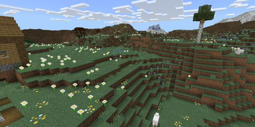 Mountain meadows Minecraft spawn biome