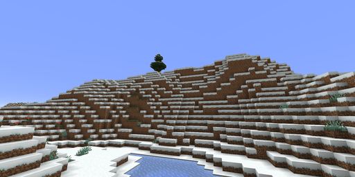 Snowy mountains Minecraft spawn biome
