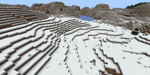 Snowy plains Minecraft spawn biome