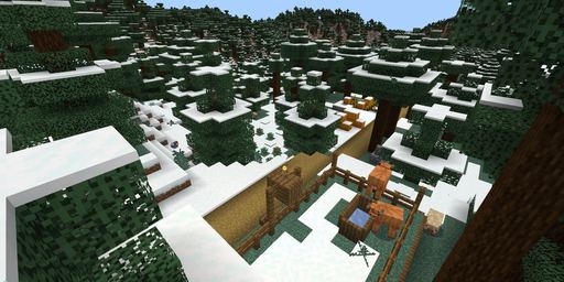 Snowy taiga Minecraft spawn biome