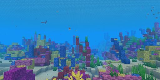 Warm ocean Minecraft spawn biome