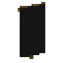 Black banner Minecraft block