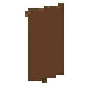 Brown banner Minecraft block
