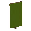 Green banner Minecraft block