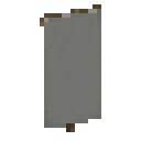 Light gray banner Minecraft block
