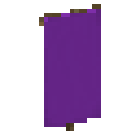 Purple banner Minecraft block