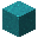 Cyan concrete powder Minecraft block