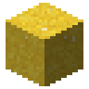 Yellow concrete powder Minecraft block