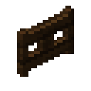 Dark oak fence gate opened Minecraft block