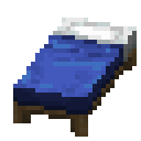 Blue bed Minecraft block