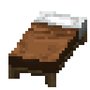 Brown bed Minecraft block