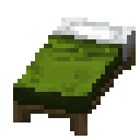 Green bed Minecraft block