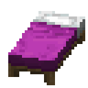 Magenta bed Minecraft block