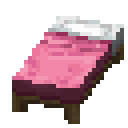 Pink bed Minecraft block