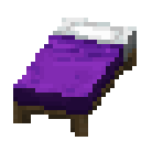 Purple bed Minecraft block