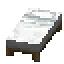 White bed Minecraft block