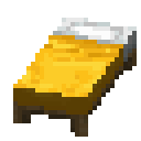 Yellow bed Minecraft block