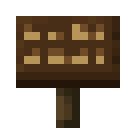 Dark oak sign Minecraft block