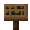 Spruce sign Minecraft block