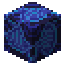 Blue glazed terracotta Minecraft block