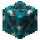 Cyan glazed terracotta Minecraft block