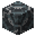 Gray glazed terracotta Minecraft block