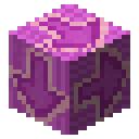 Magenta glazed terracotta Minecraft block