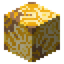 Yellow glazed terracotta Minecraft block