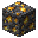 Deepslate gold ore Minecraft block