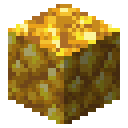Block of raw gold Minecraft block