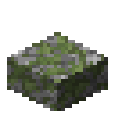 Mossy cobblestone slab Minecraft block